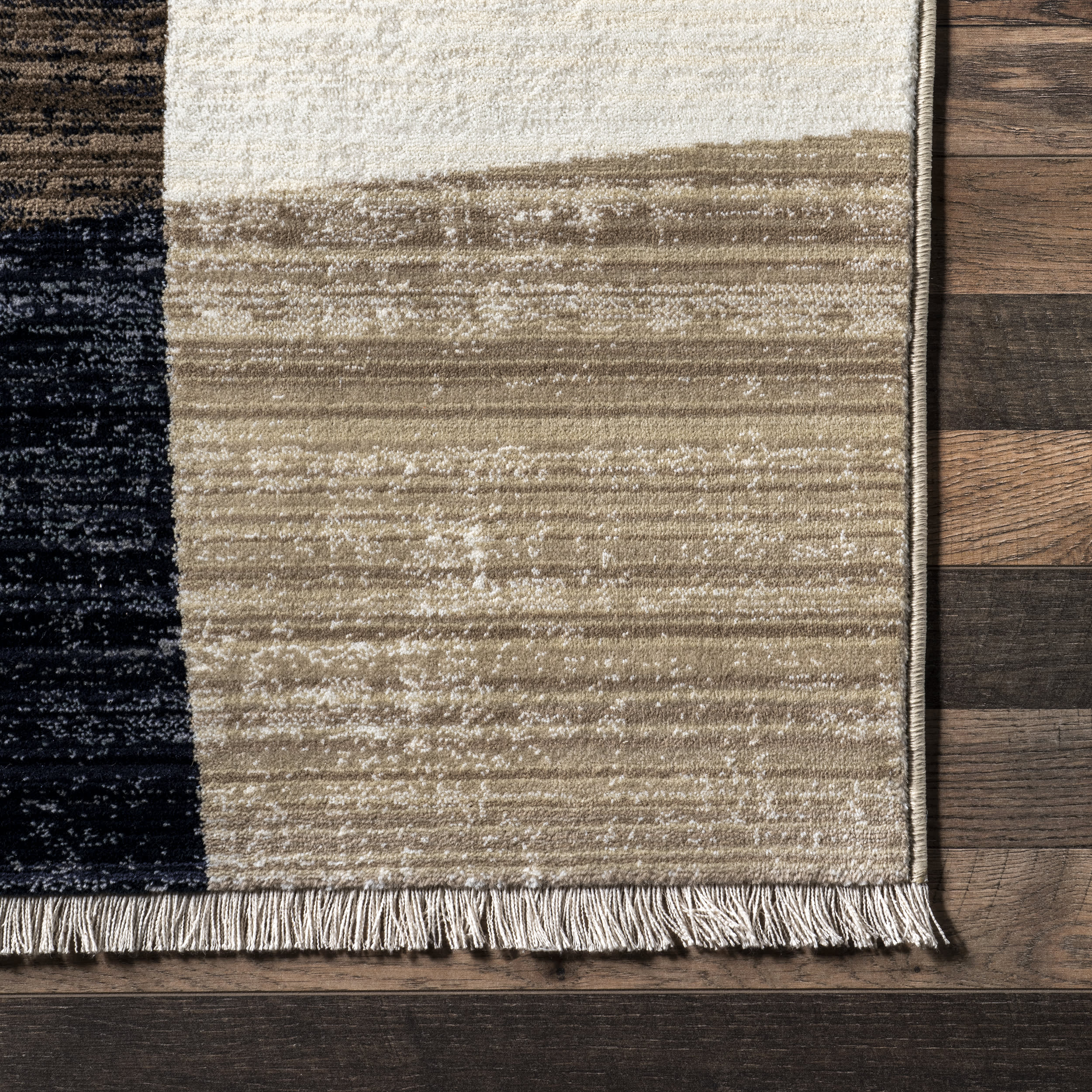 Zaniyah Abstract Checkered Rug | Neutral - Image 3