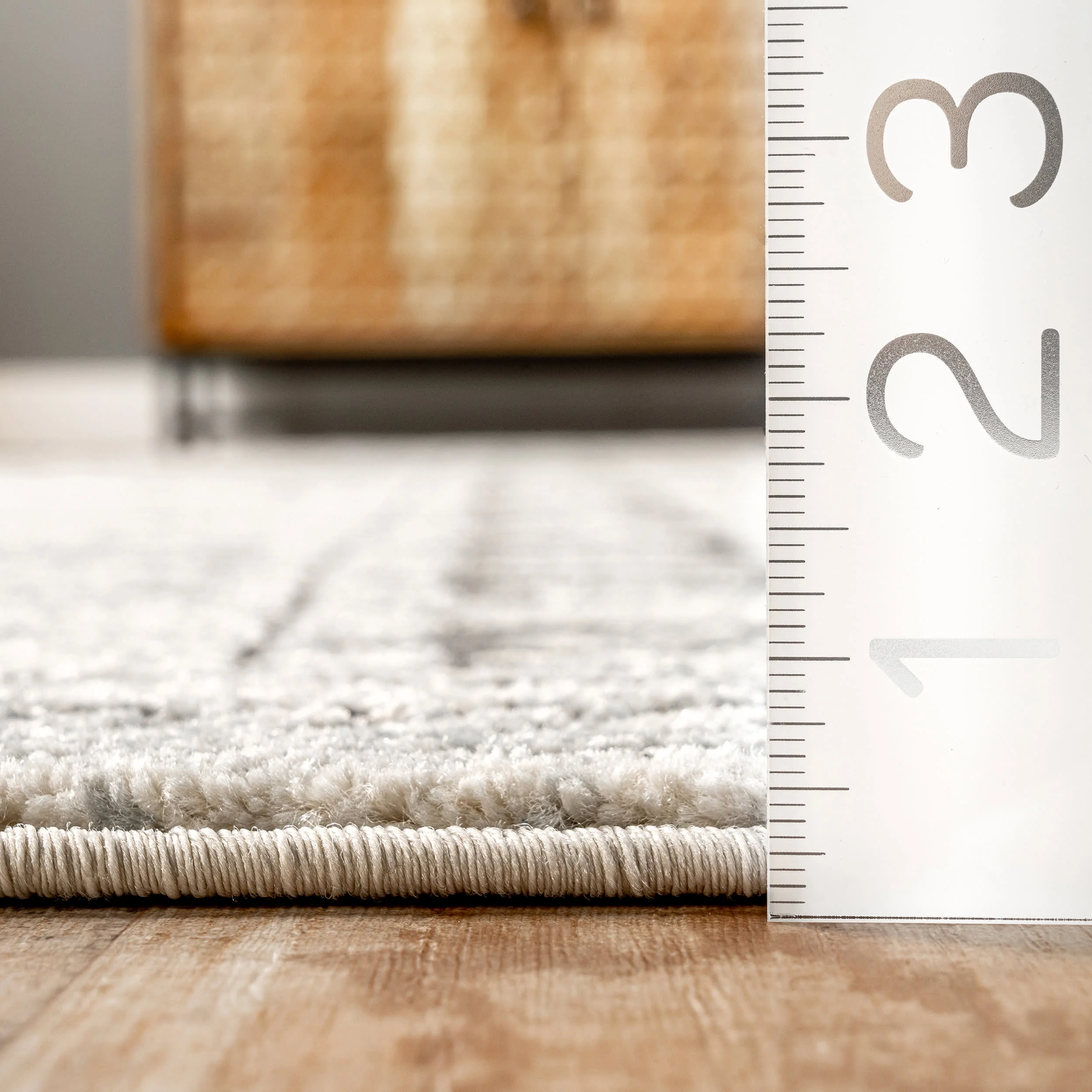 Zara Geometric Paneled Rug | Beige - Image 5