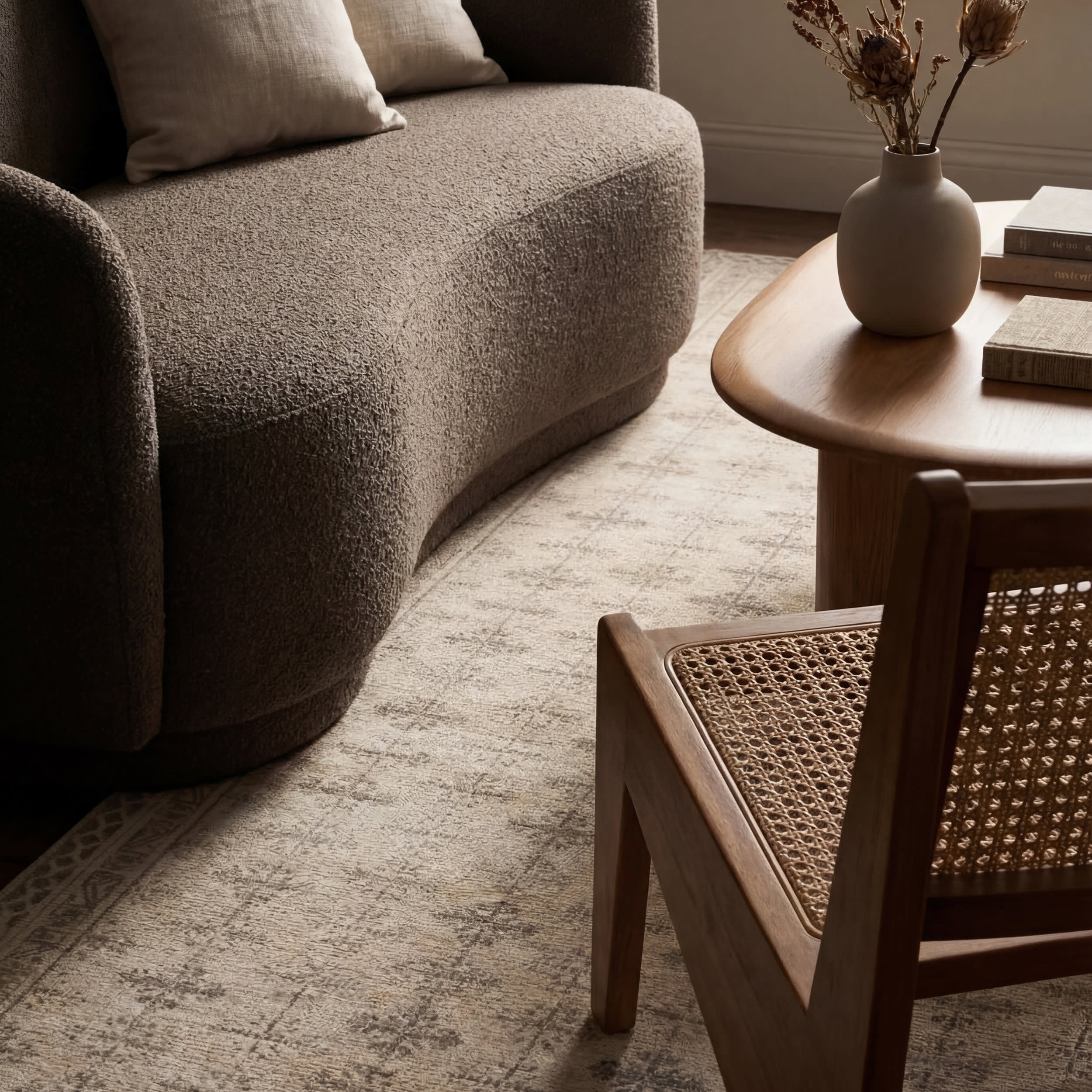 Zayna Traditional Bordered Washable Rug | Ivory - Image 5