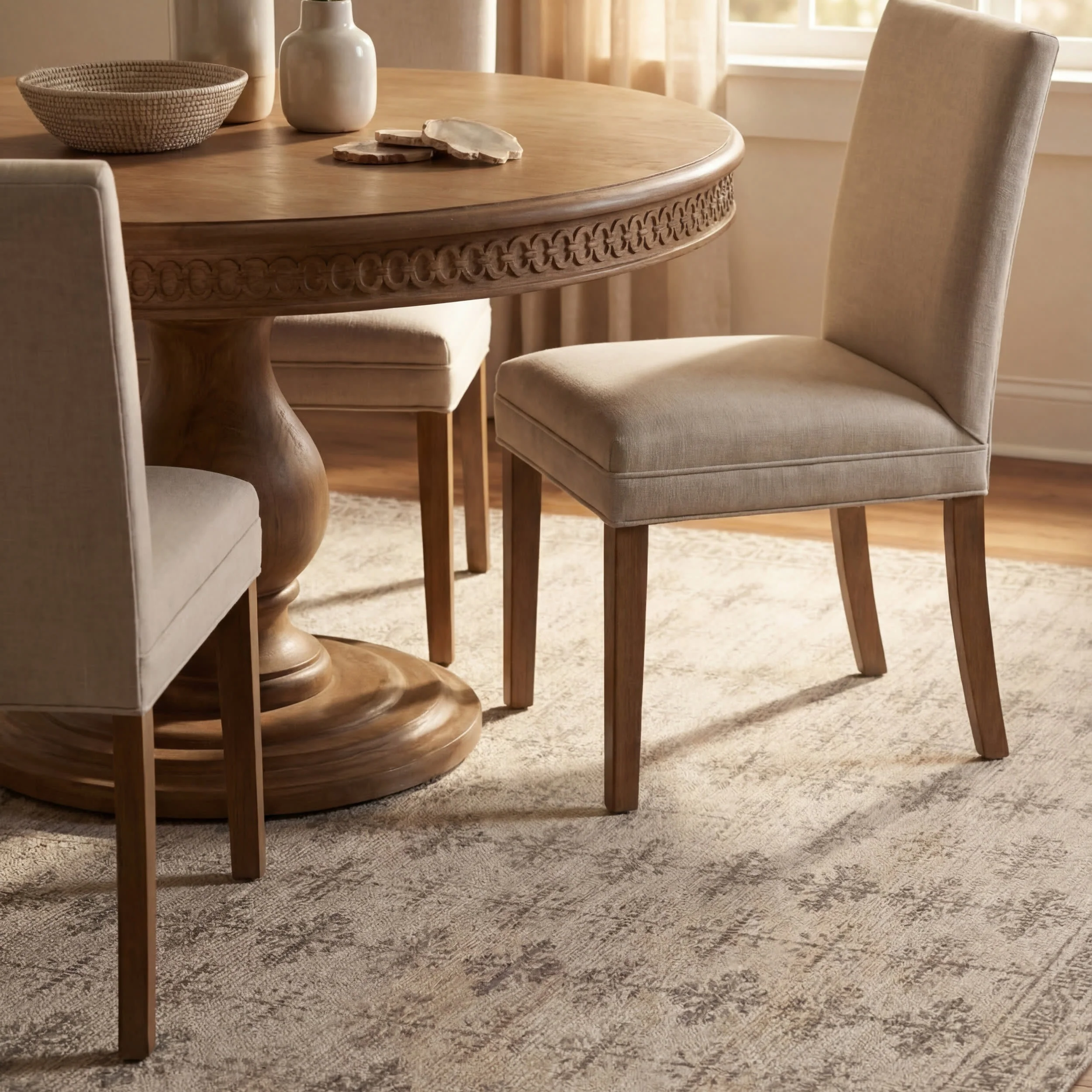 Zayna Traditional Bordered Washable Rug | Ivory - Image 7