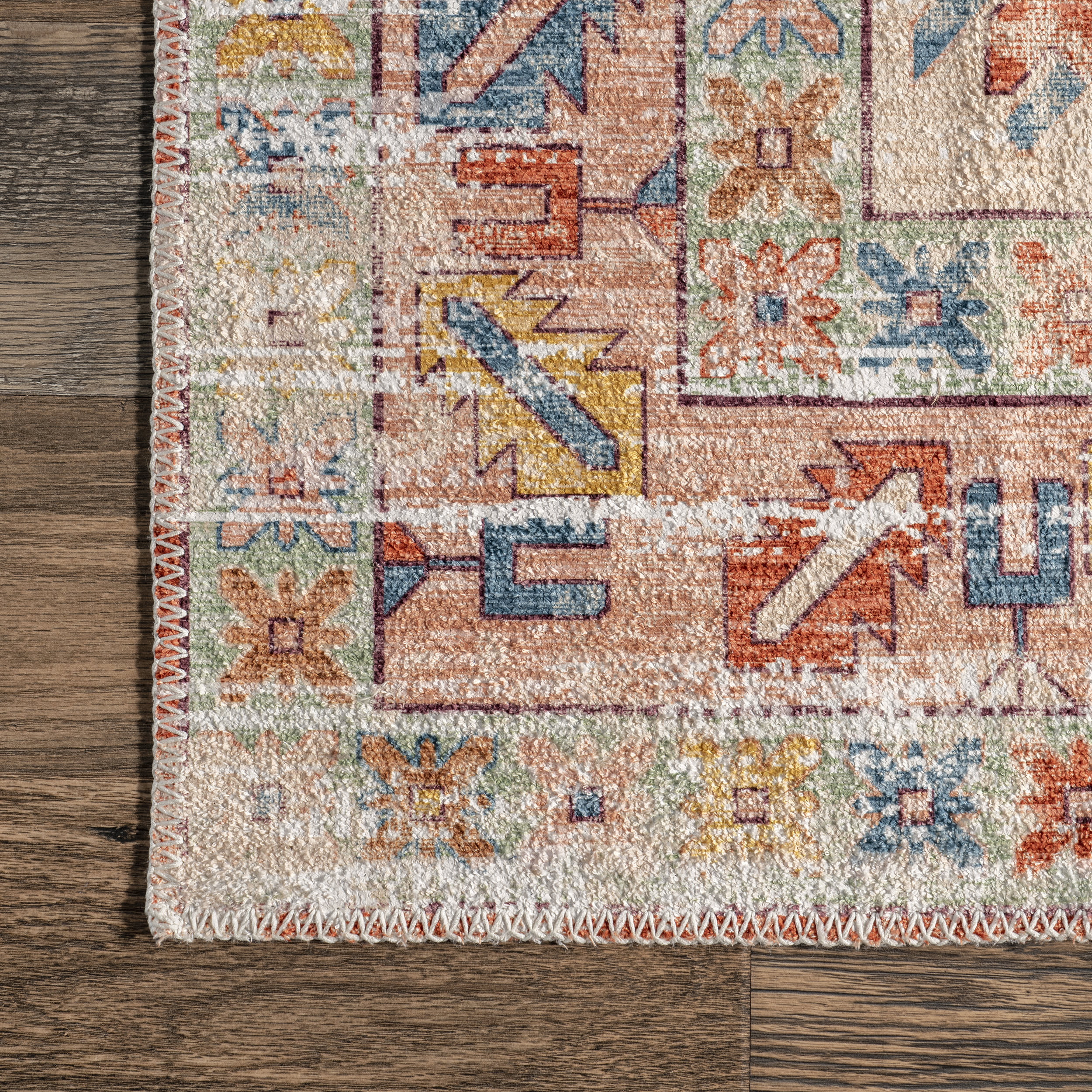 Zea Fading Classic Washable Rug | Multicolor - Image 3