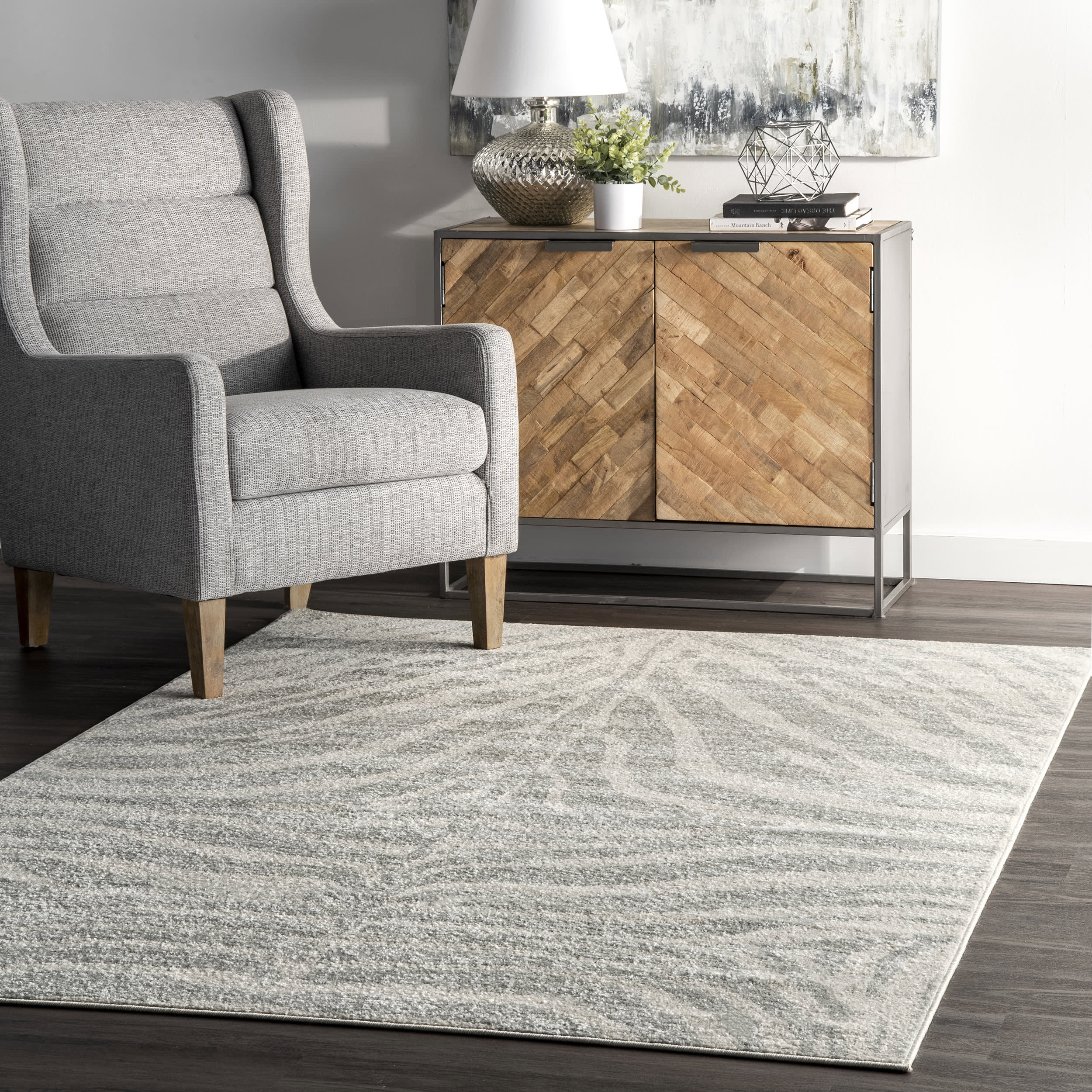 Zebra Stripes Rug | Grey - Image 2