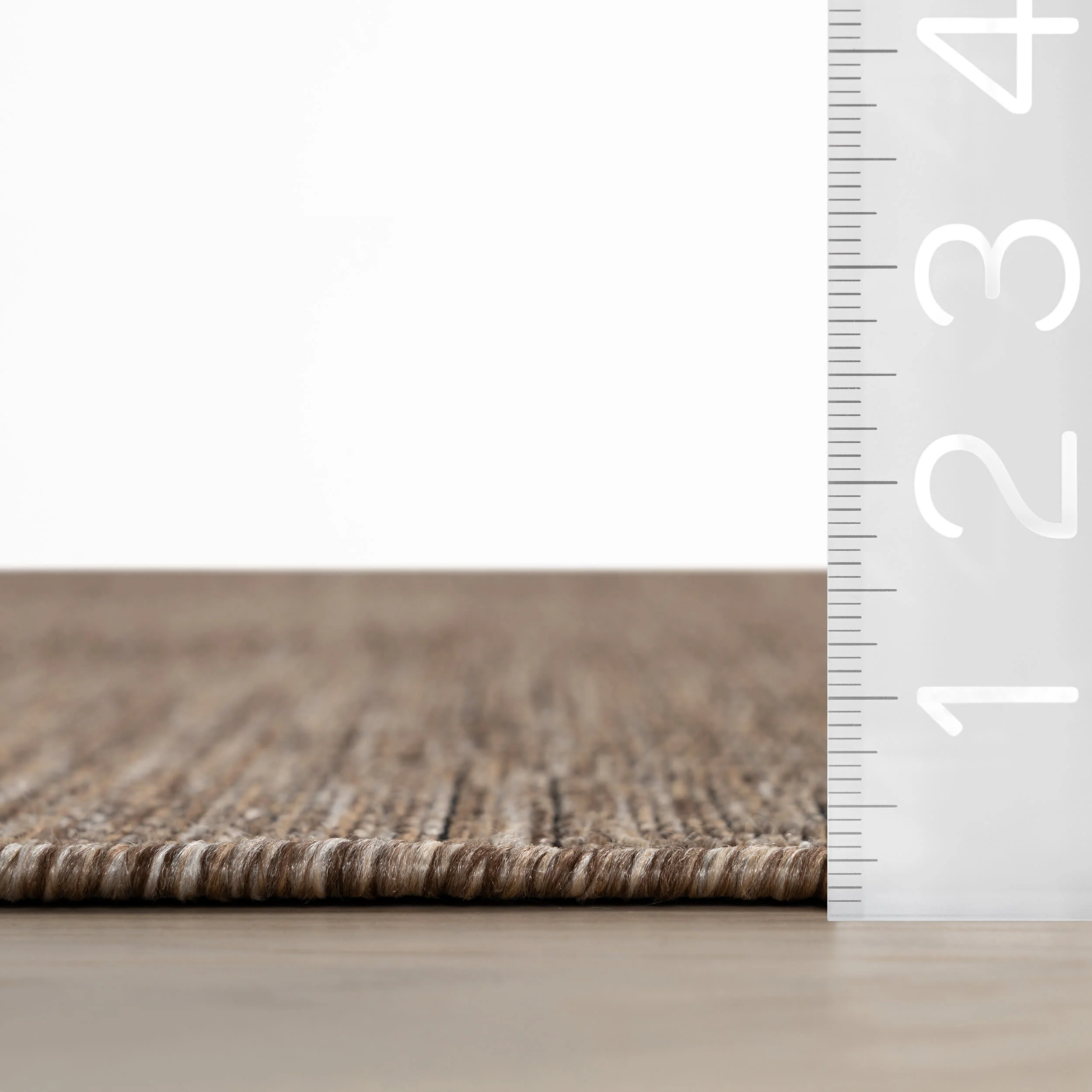 Zelai Modern Geometric Indoor/Outdoor Rug | Brown - Image 6