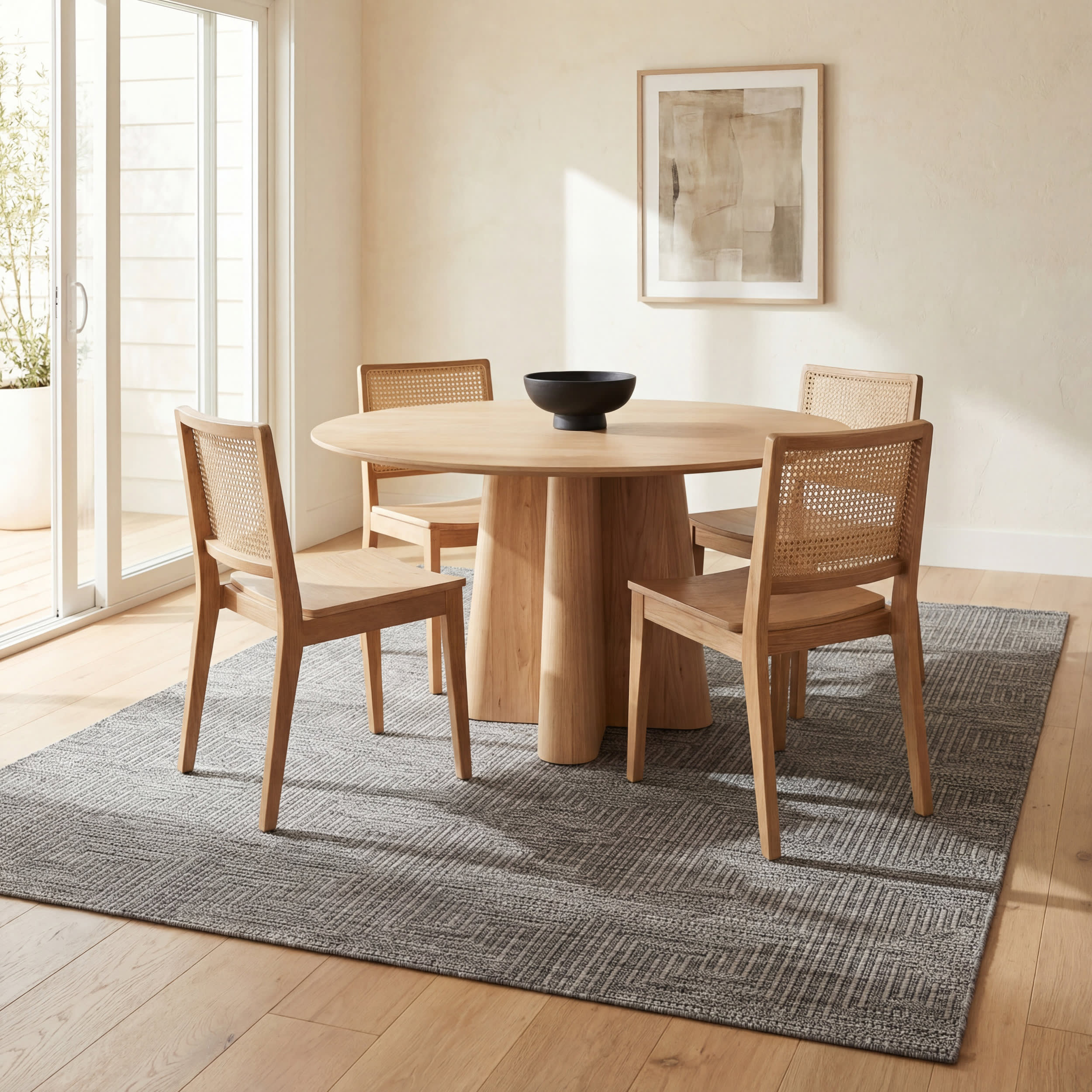 Zelai Modern Geometric Indoor/Outdoor Rug | Grey - Image 7