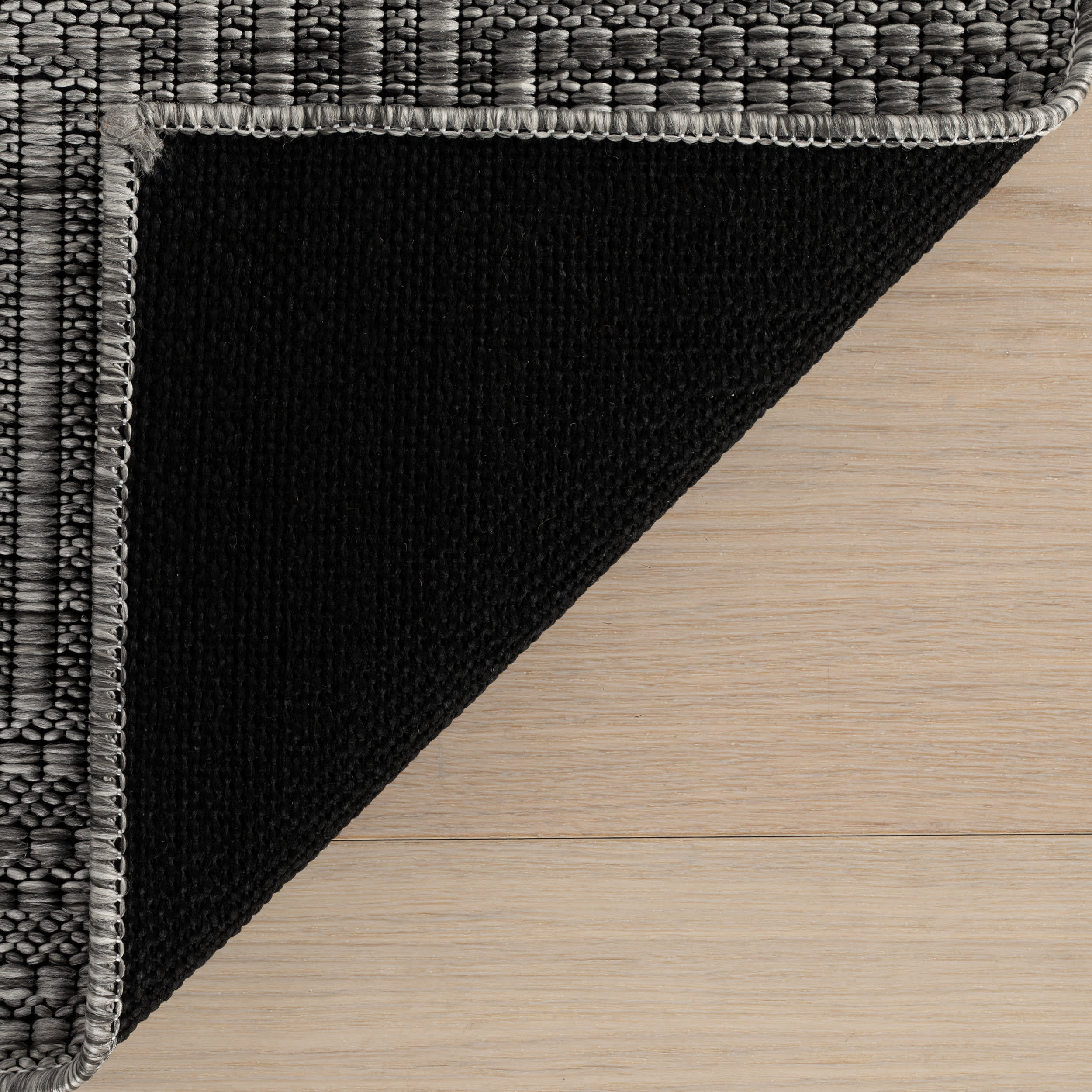 Zelai Modern Geometric Indoor/Outdoor Rug | Grey - Image 8