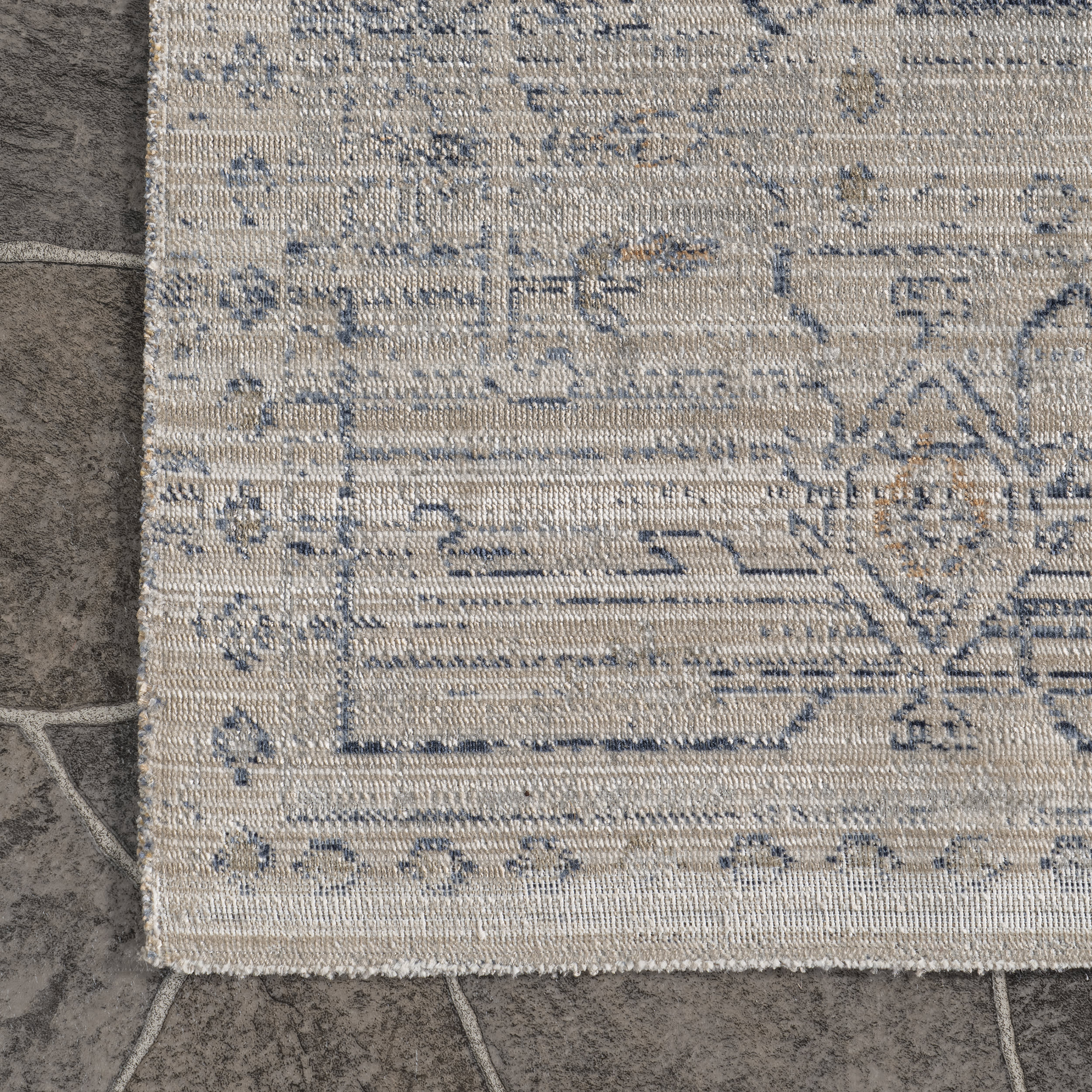 Zelly Medallion Washable Indoor/Outdoor Rug | Beige - Image 3