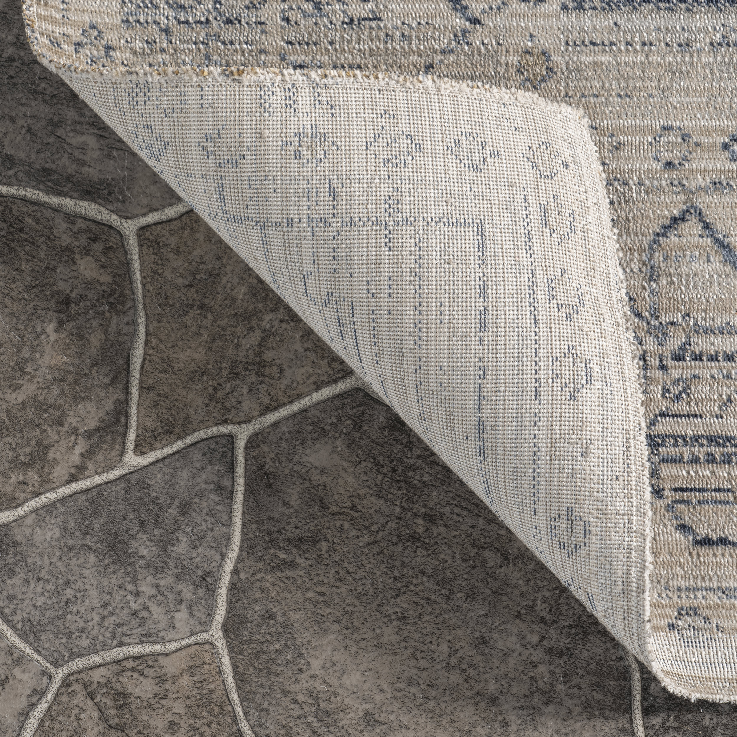 Zelly Medallion Washable Indoor/Outdoor Rug | Beige - Image 6