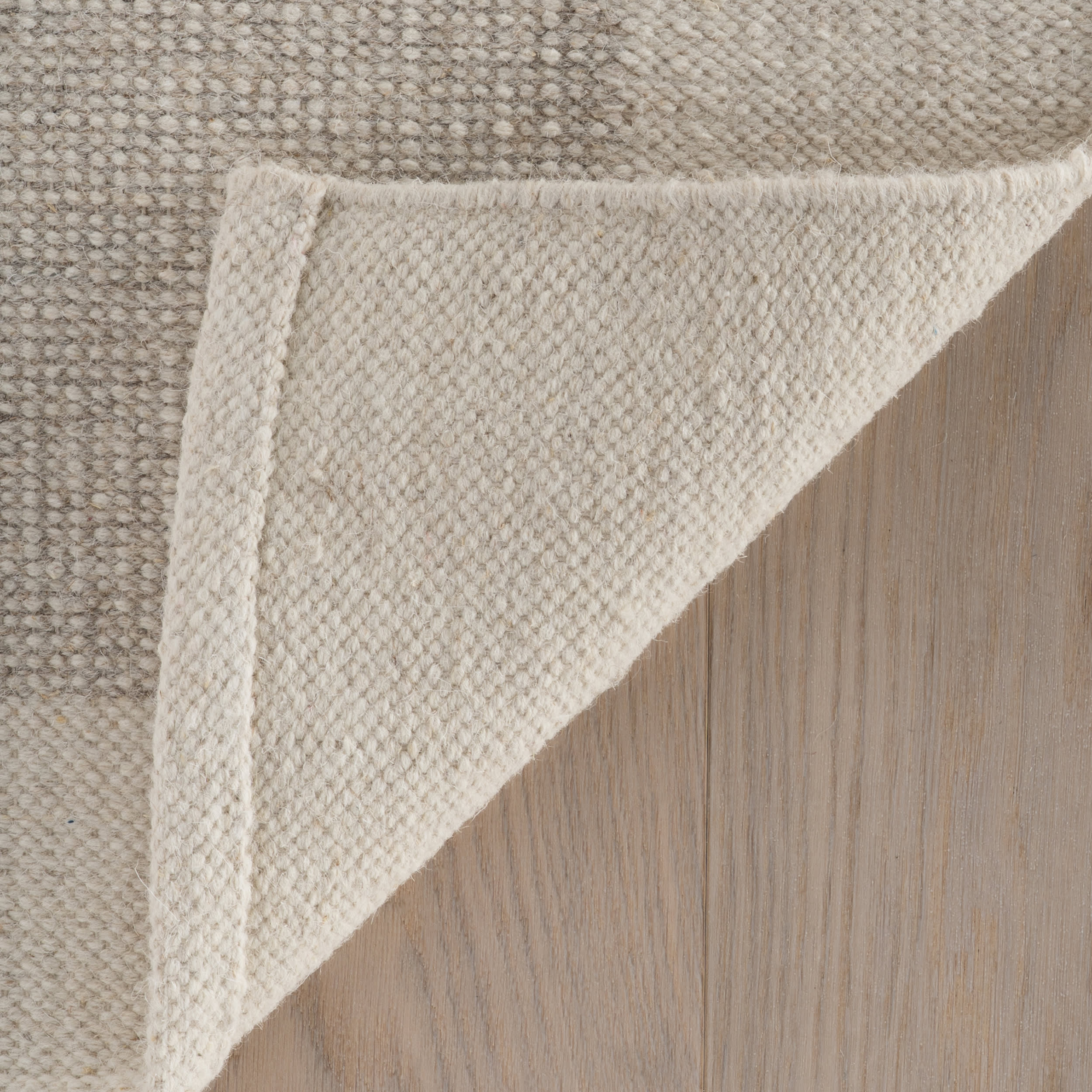 Zenya Hand Woven Wool Rug | Ivory - Image 6