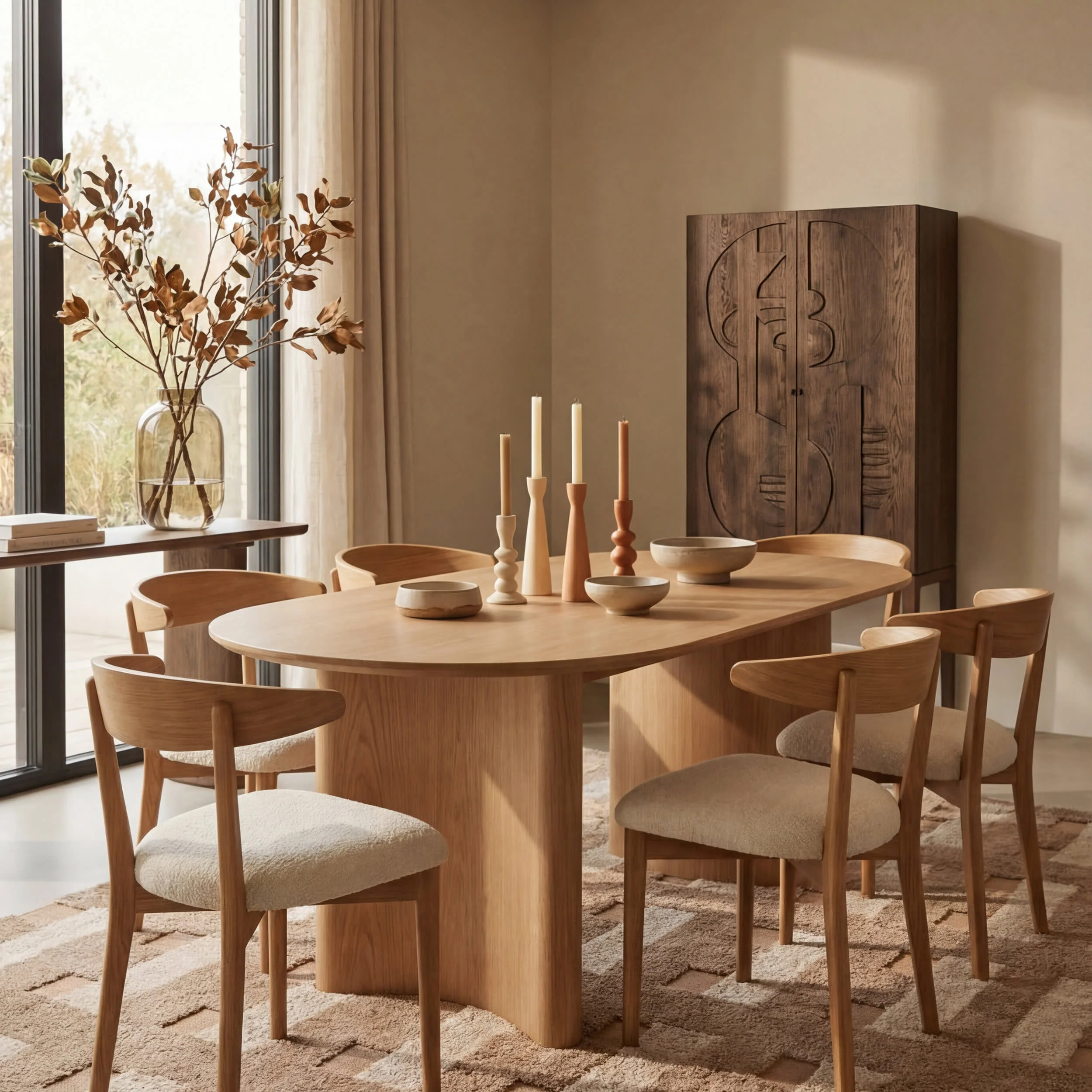 Zerina Geometric Rug | Tan - Image 4