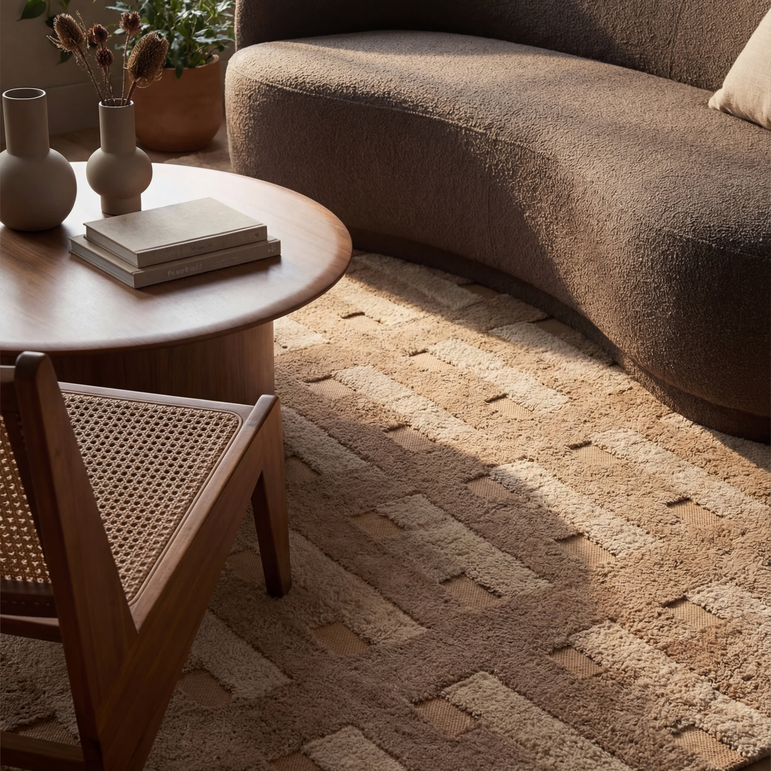 Zerina Geometric Rug | Tan - Image 6
