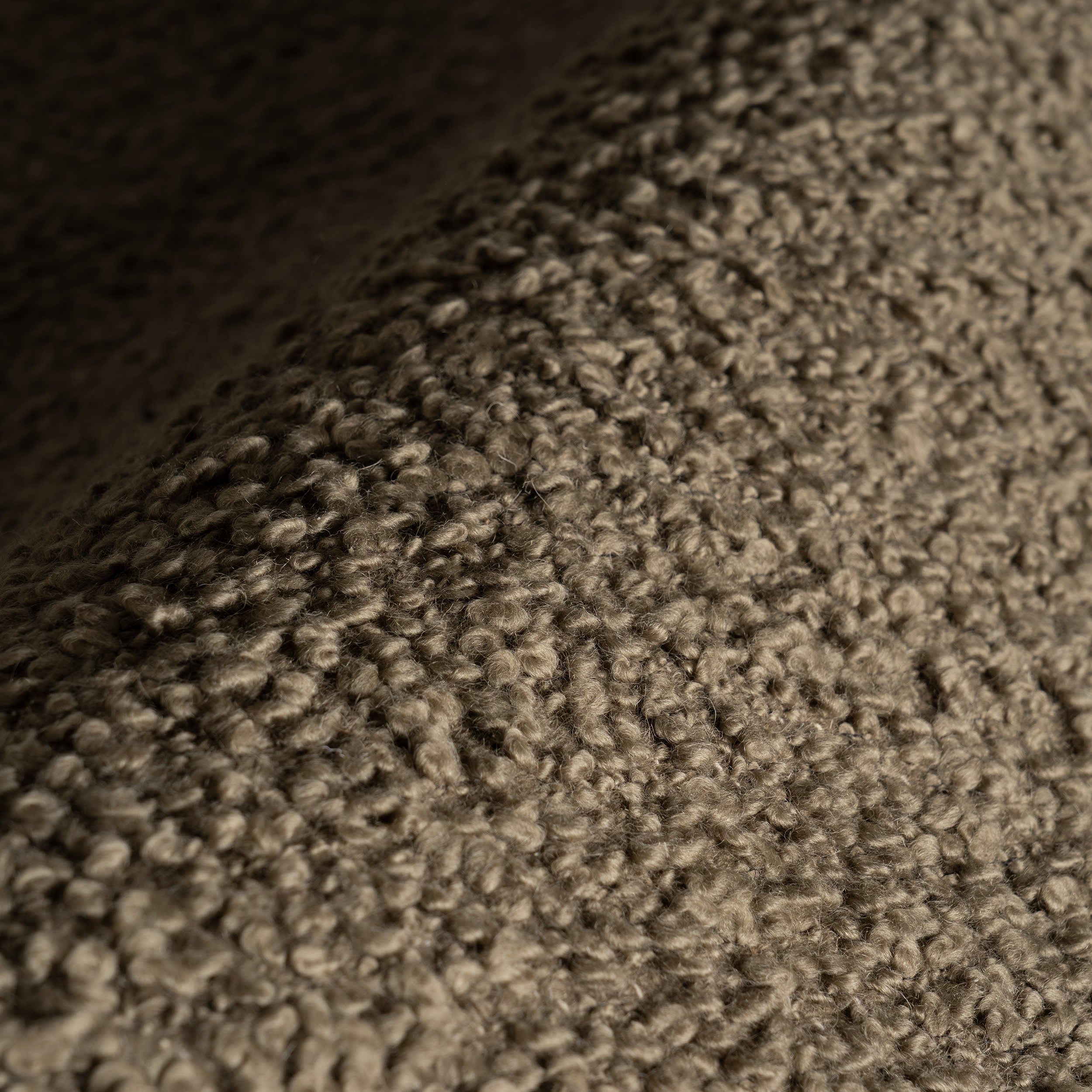Zeva Textured Flatweave Shag Rug | Brown Olive - Image 3
