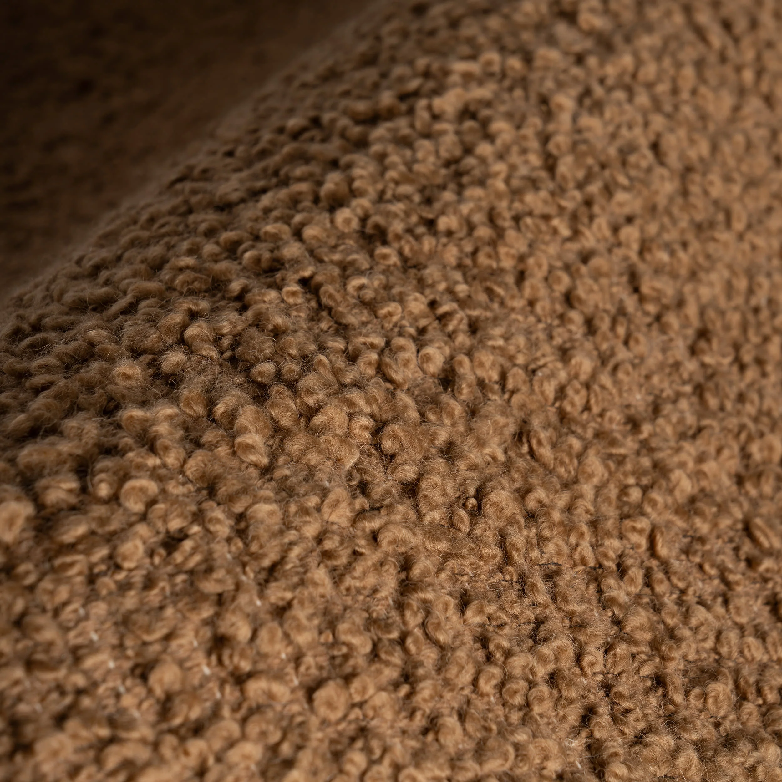 Zeva Textured Flatweave Shag Rug | Rust - Image 3