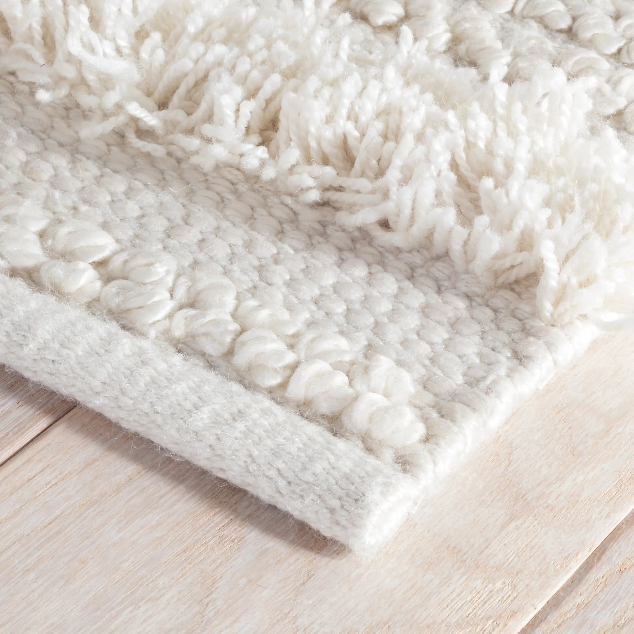 Zhara Stripe Handwoven Performance Rug | Ivory - Image 5