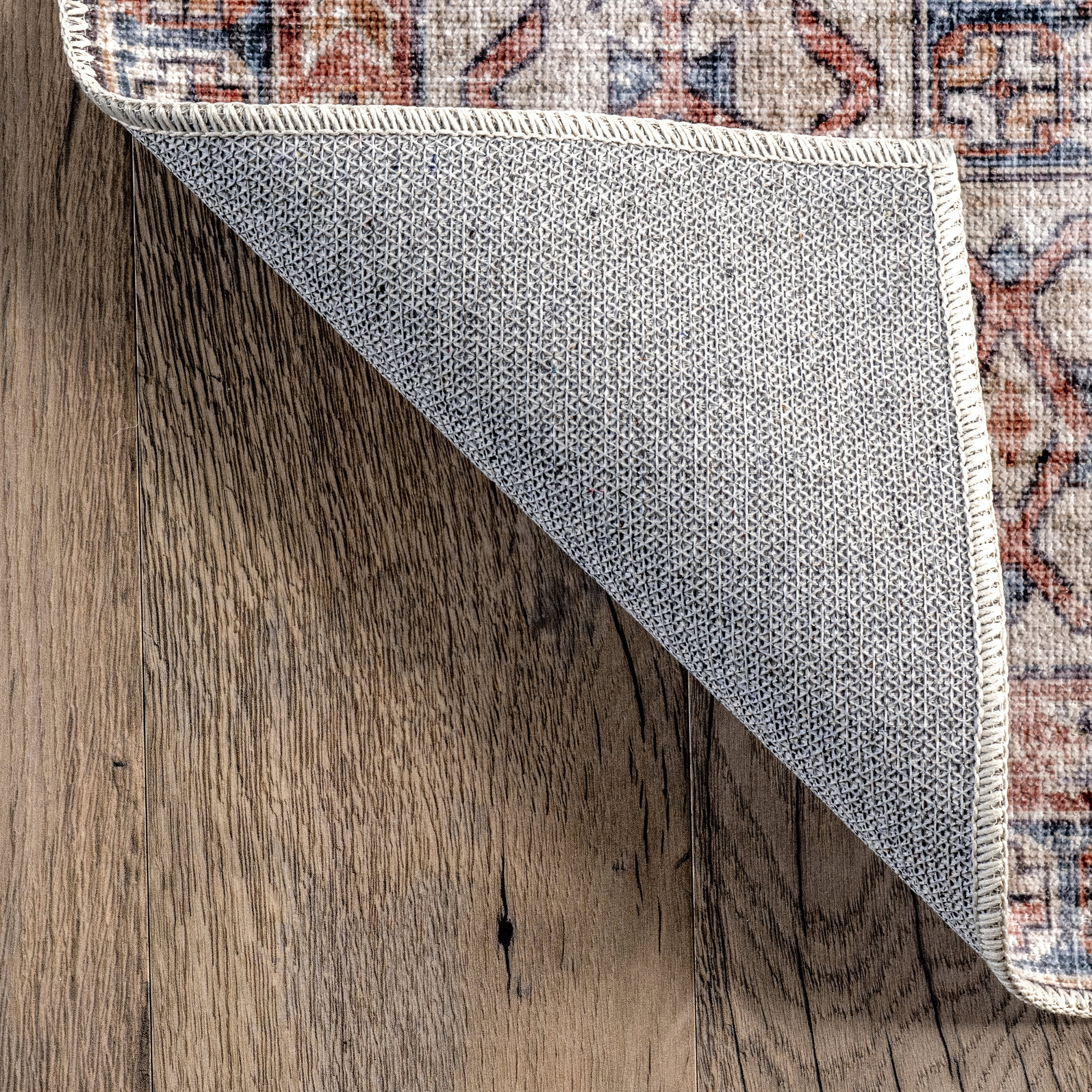 Zia Persian Spill Proof Washable Rug | Brick - Image 6