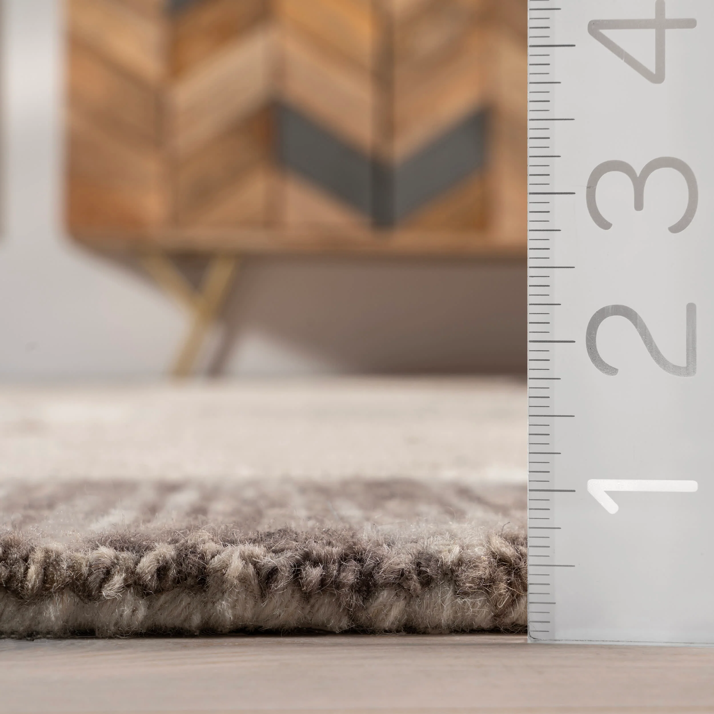 Zilvia Modern Geometric Rug | Beige - Image 5