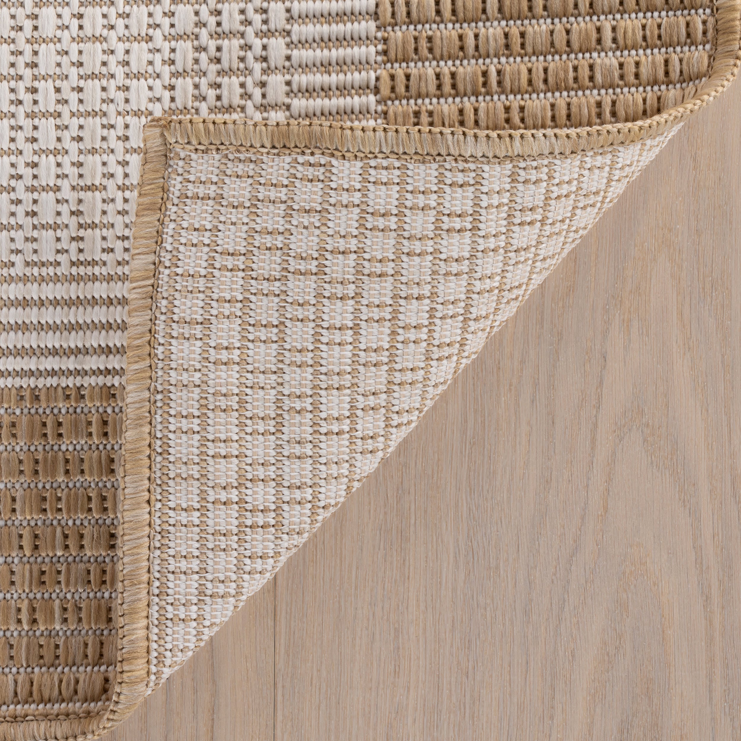 Zinea Bohemian Bordered Indoor/Outdoor Rug | Ivory - Image 5