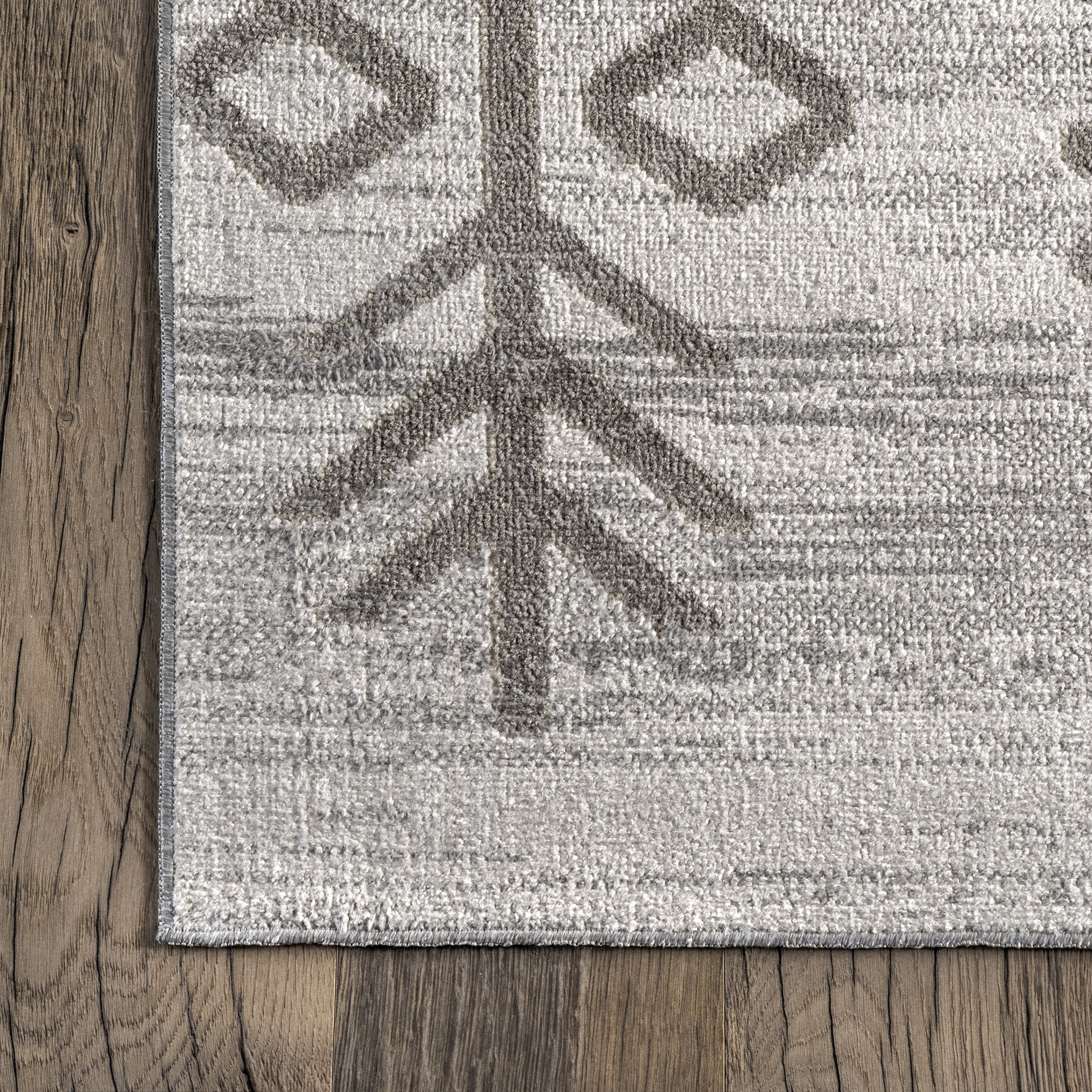 Ziomara Washable Symbolism Rug | Grey - Image 3