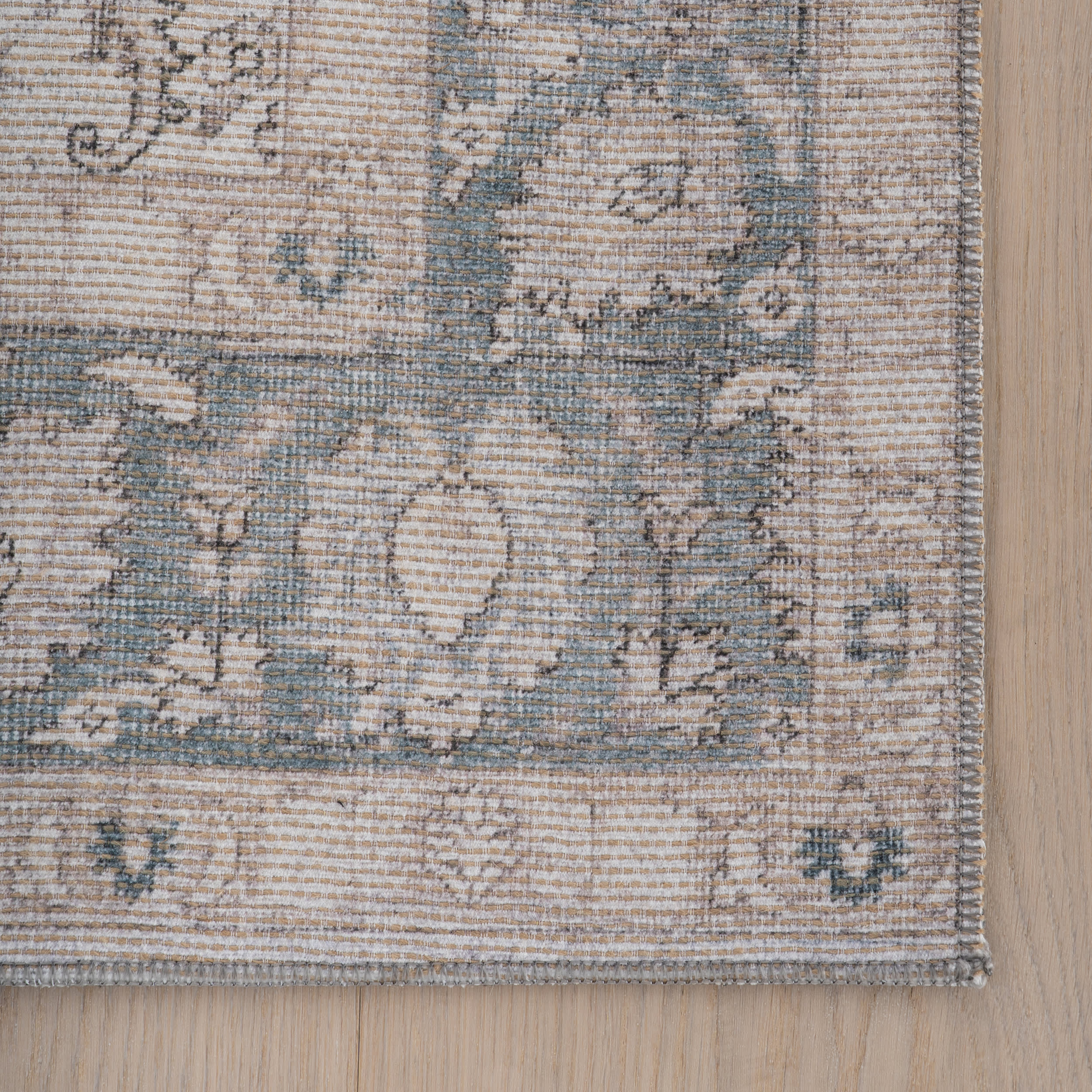 Zohven Traditional Vintage and Distressed Rug | Ivory - Image 4