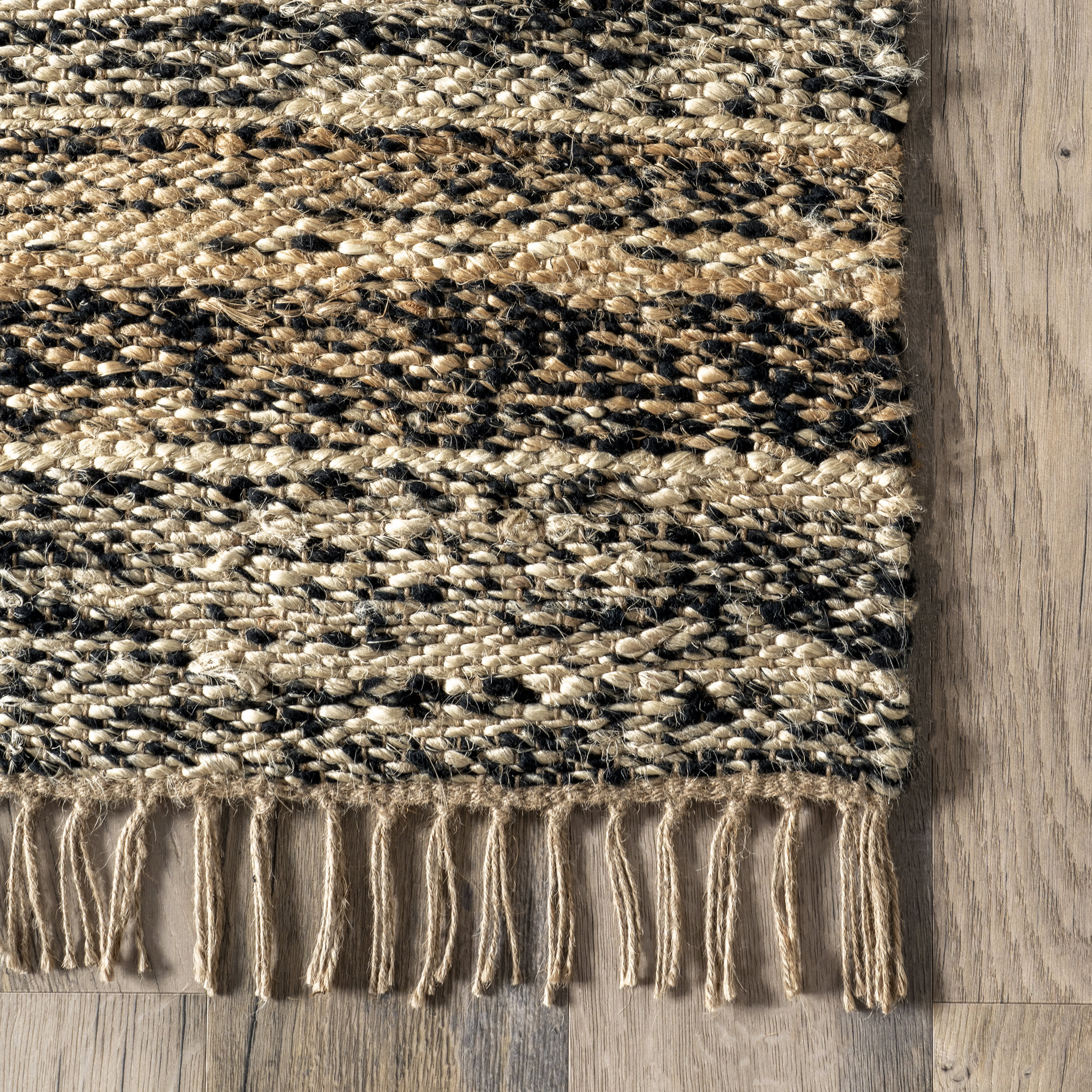 Zolai Vintage Striped Rug | Dark Grey - Image 3