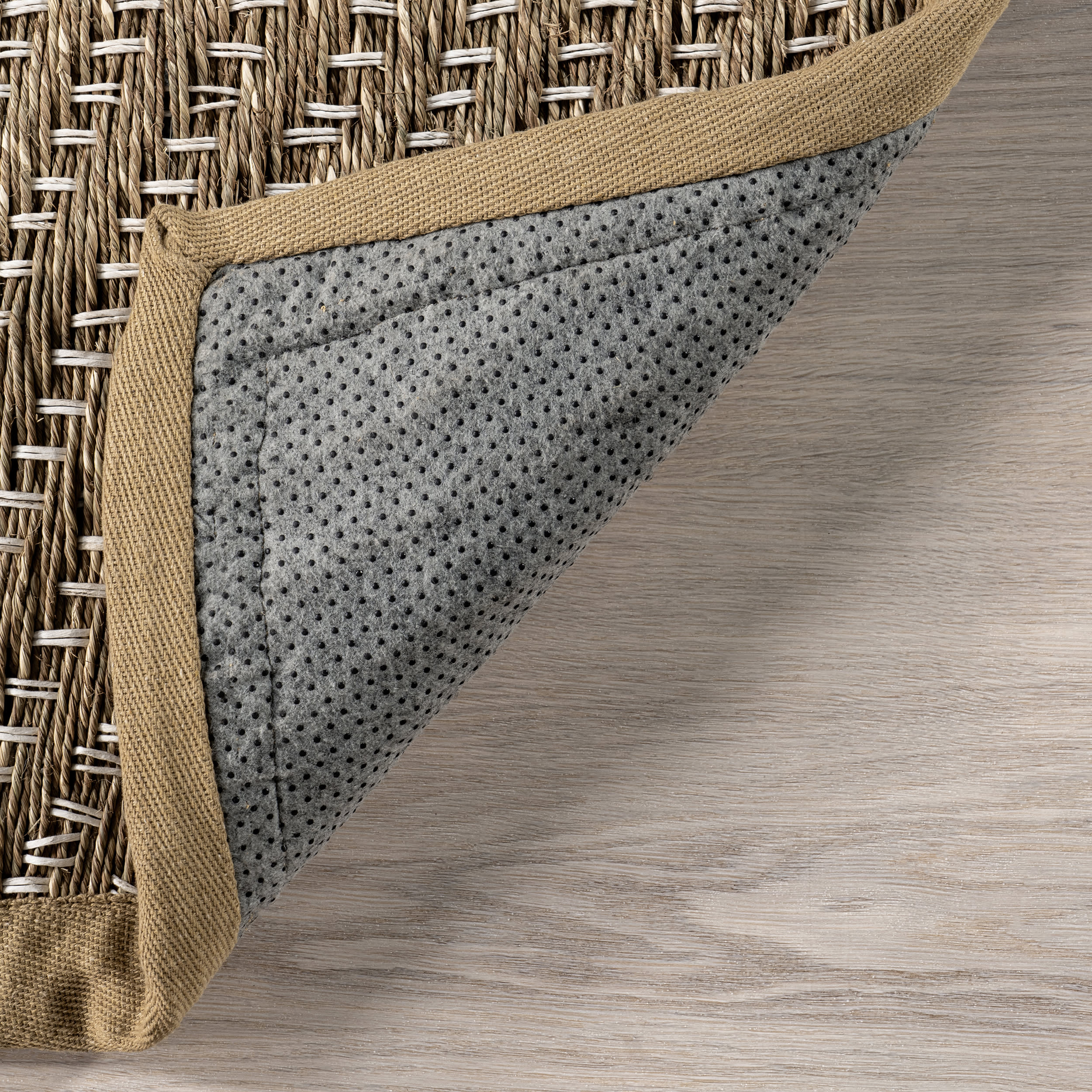 Zondra Diamond Seagrass Rug | Beige - Image 6