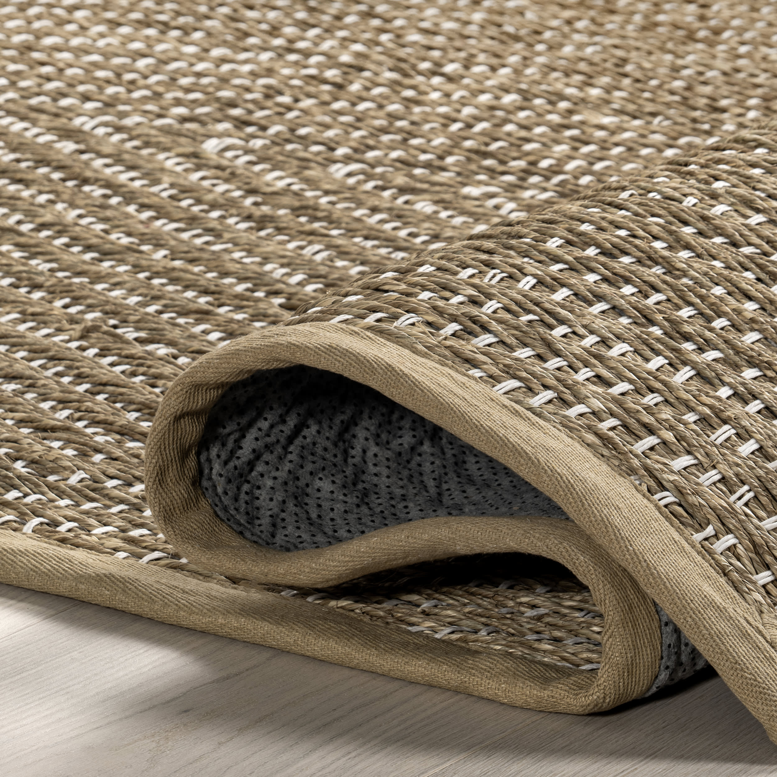 Zondra Diamond Seagrass Rug | Beige - Image 8